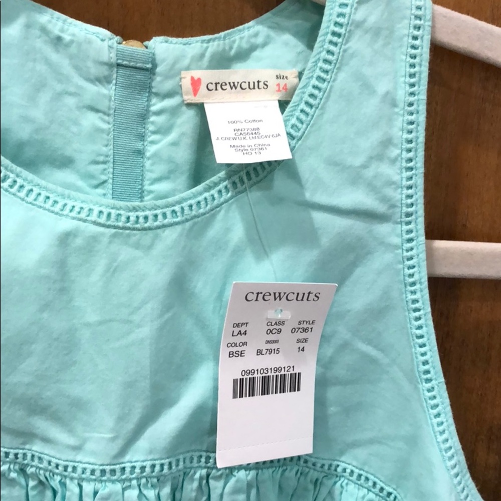 Crewcuts NWT Aqua Blue Sundress sz. 14 Dress - Picture 3 of 4